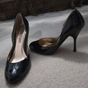 Women's Black Patent High-Heel Pump size 6